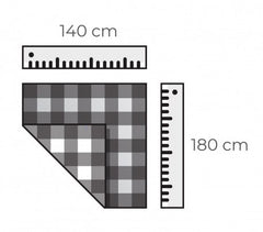 302972 Nappe rectangulaire toile cirée PVC 140x180 cm imperméable transparente