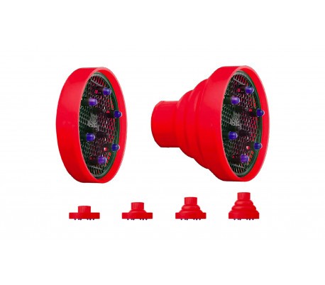 Embout - diffuseur sèche cheveux de voyage - pliable - en silicone - universel