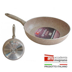 Poêle - Sauteuse antiadhésive de 18 cm effet pierre - Revêtement Diamond Tech