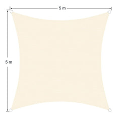482452 Auvent carré pour extérieur GREEN Crochets 5x5m renforcés
