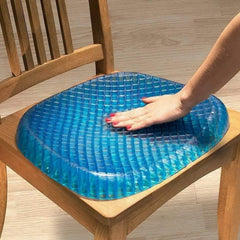 Coussin gel anti-escarres transparent 37x30x4cm assise prolongés