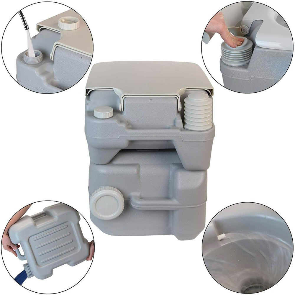 Toilette portable FUBUCA 20Lt avec pompe à décharge 41x35x41 cm