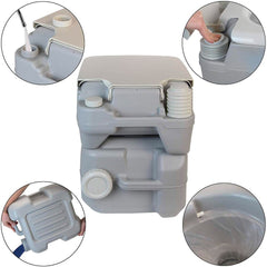 Toilette portable FUBUCA 20Lt avec pompe à décharge 41x35x41 cm