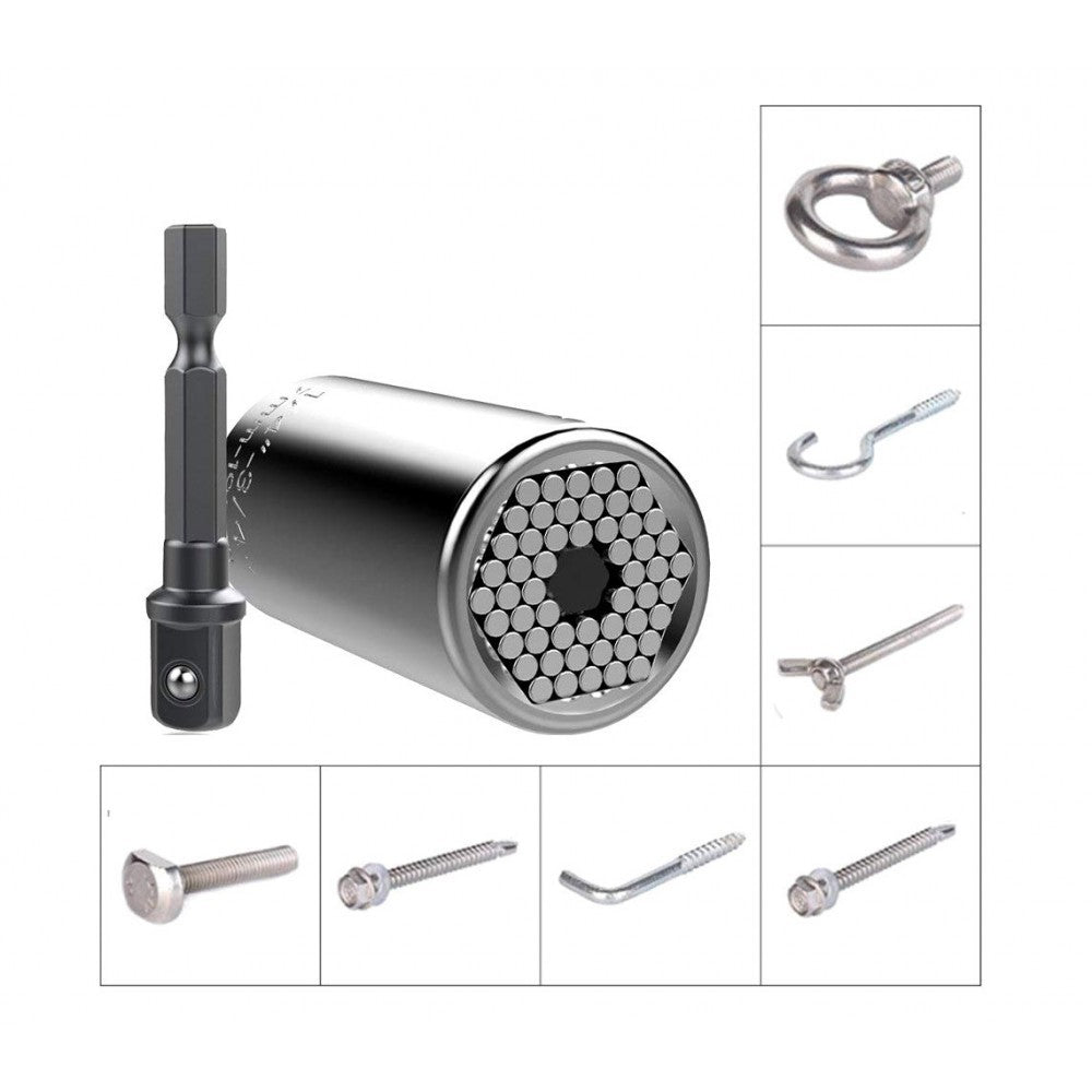 180623 Clé universelle 3 pièces multifonctions et  cliquet GATOR GRIP 7-19 mm