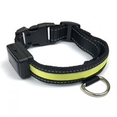 FUBUCA Collier réglable LED pour chiens avec charge solaire et usb 3 tailles