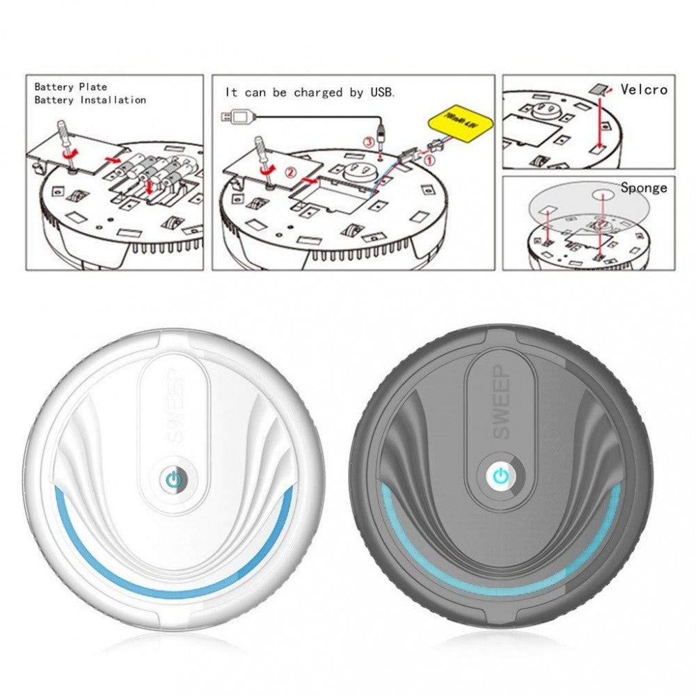 501653 ROBOT SWEEPER Robot Mopa néttoie avec un chiffon en microfibre