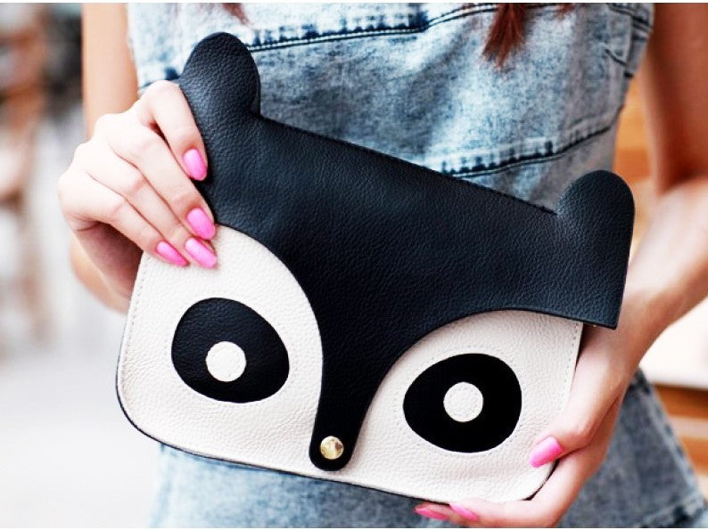 Sac á main imitation cuir - forme hibou- 24x17x6 cm OWL BAG effet 3D MWS AHEAD
