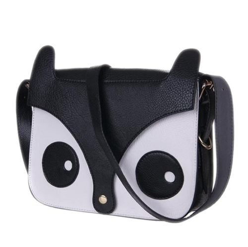 Sac á main imitation cuir - forme hibou- 24x17x6 cm OWL BAG effet 3D MWS AHEAD