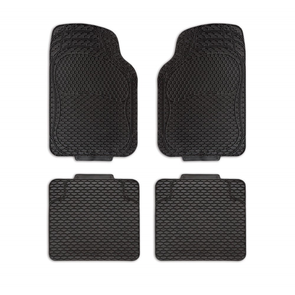 TA059 Ensemble de 4 tapis antidérapants en PVC XONE ALBATROS TANK BLACK