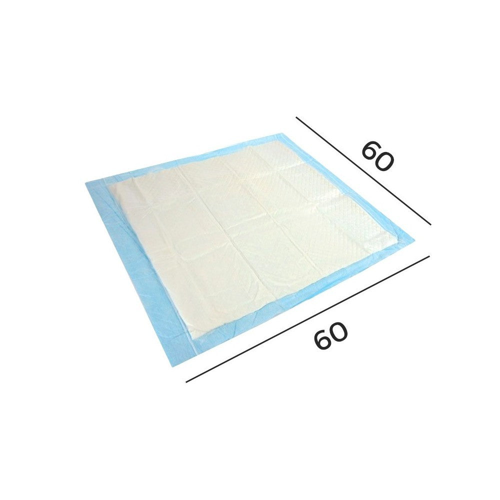 145609 Pack 10+1 tapis absorbant ADESIVE pour animaux 60x60 cm capte les odeurs