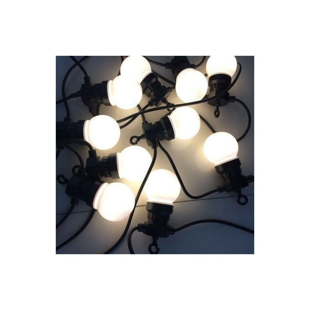 000007 10 Guirlande d'ampoules à LED 5 mètres  pour l'extérieur