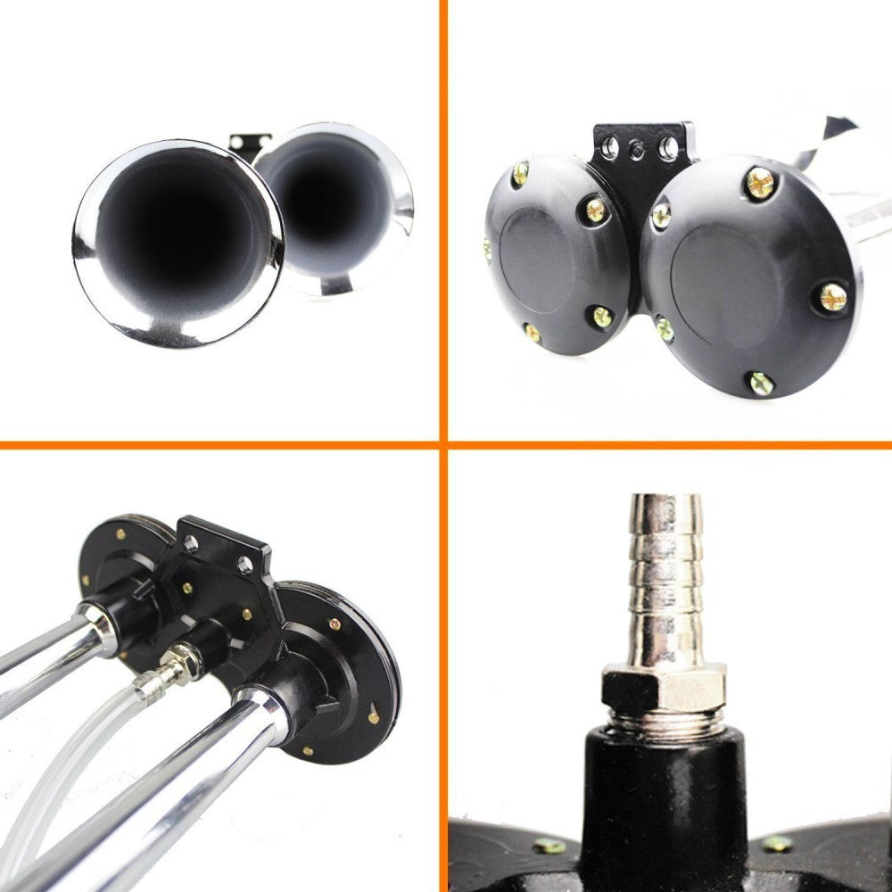 179962 Trompette Bitonale avec compresseur d'air 150dB 12v