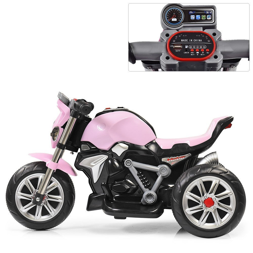 BK31297 Moto électrique BKT GENNY 6V pour enfants avec sons et lumières