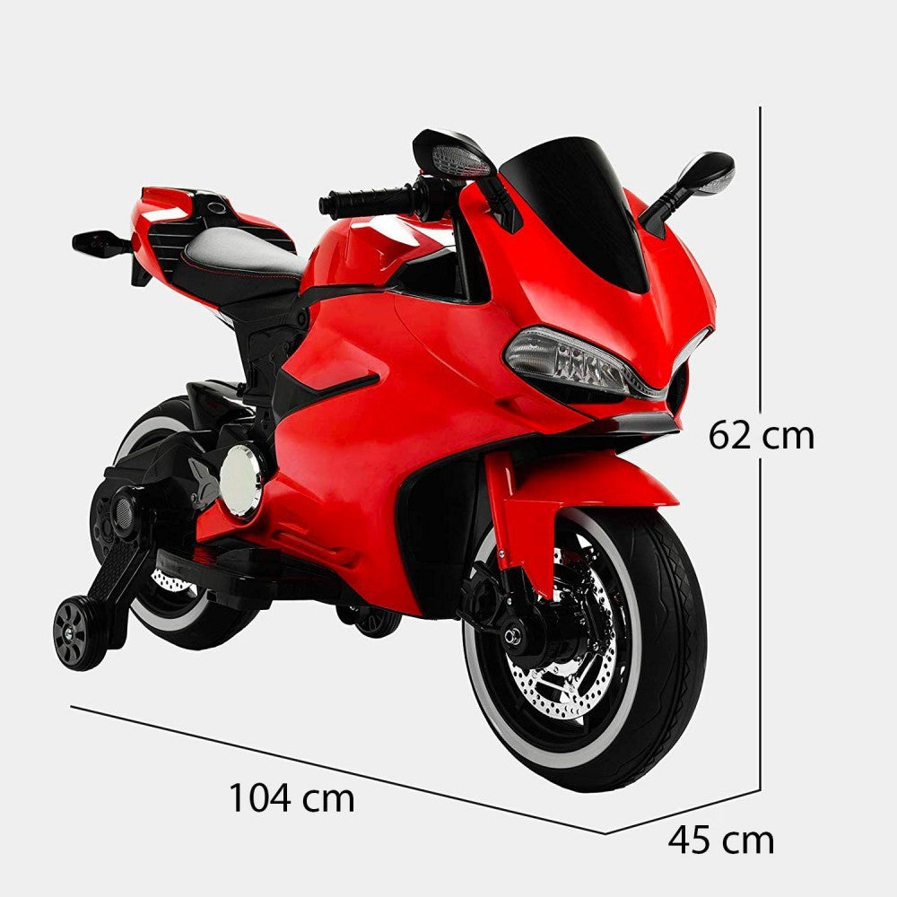 B39326 Moto sportive électrique pour enfant BKT lumières et sons 12V MP3 USB