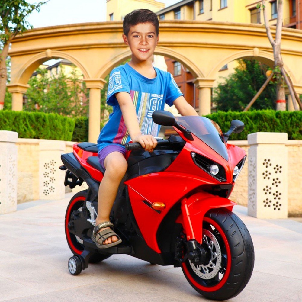 B32150 Moto électrique Faster BKT pour enfants lumières et sons 12V MP3 USB