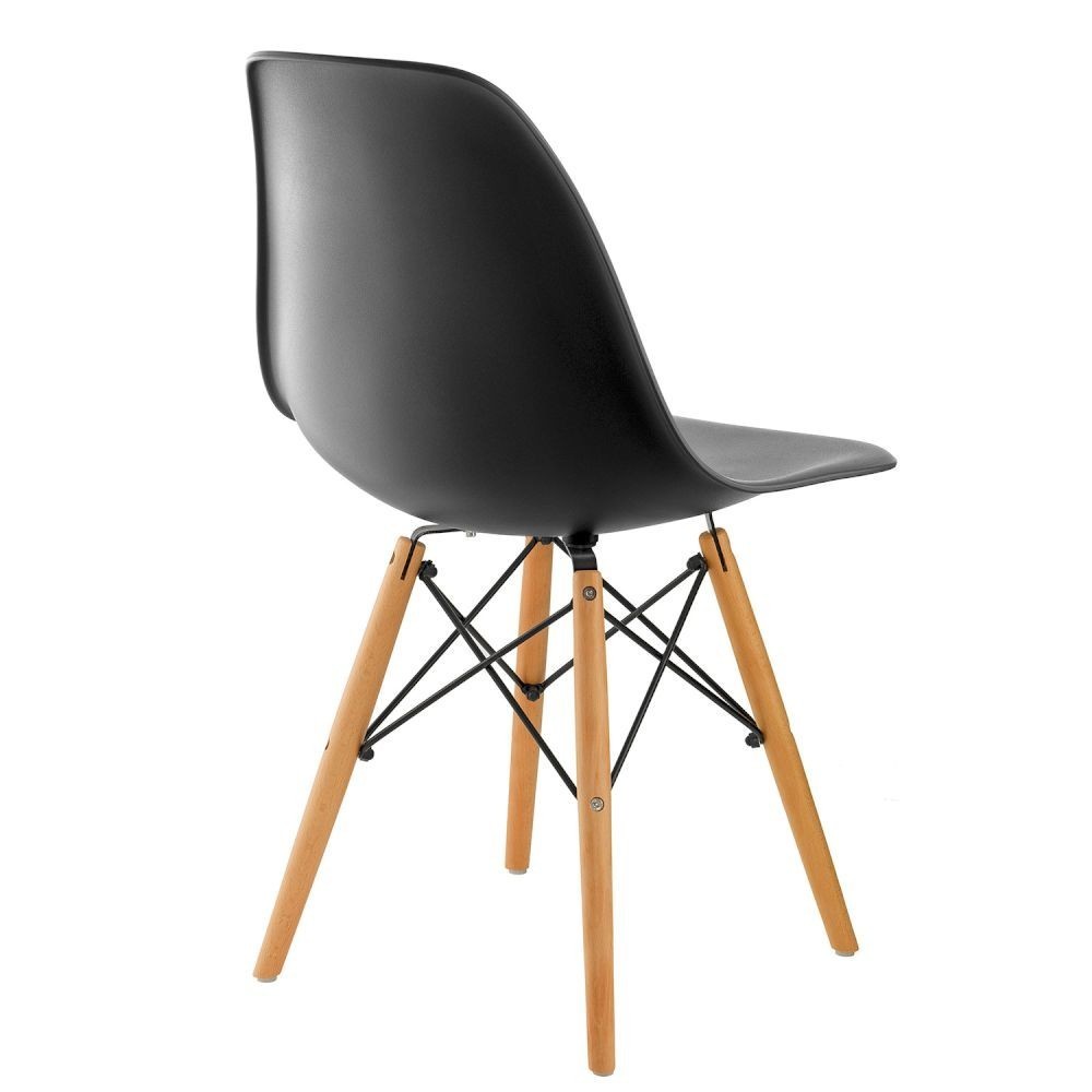 Pack de 4 chaises Supreme avec pieds en bois et structure rigide