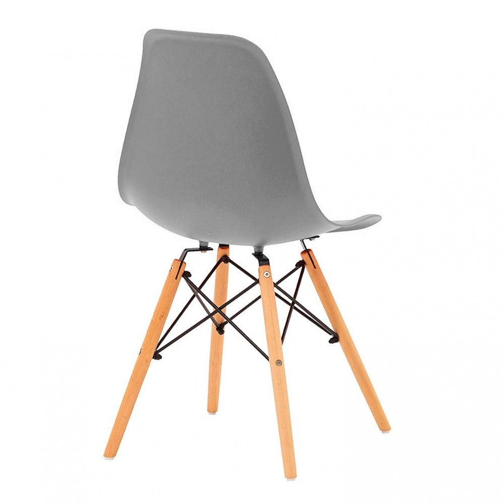 Pack de 4 chaises Supreme avec pieds en bois et structure rigide
