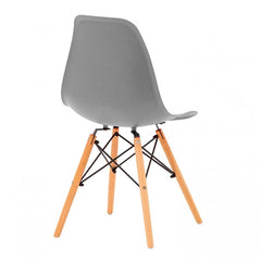 Pack de 4 chaises Supreme avec pieds en bois et structure rigide