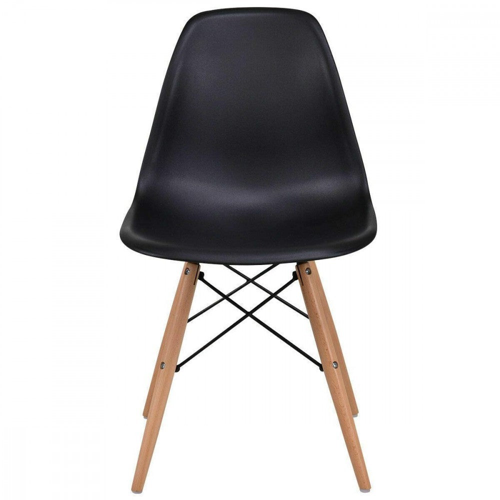 Pack de 4 chaises Supreme avec pieds en bois et structure rigide