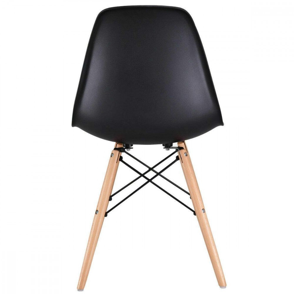 Pack de 4 chaises Supreme avec pieds en bois et structure rigide