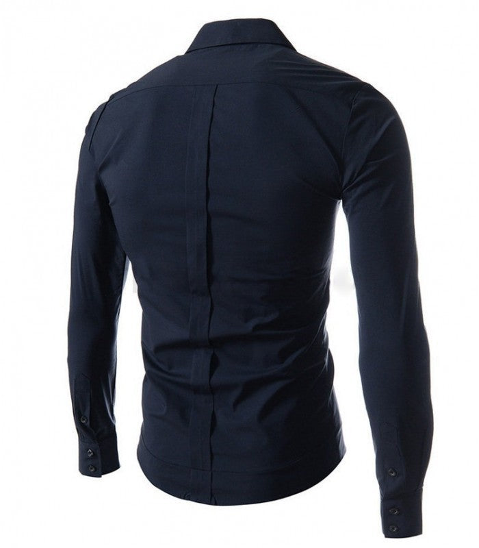 Chemise asymétrique à manches longues et cintré Homme /mode homme - Mod DAMIAN