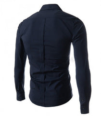 Chemise asymétrique à manches longues et cintré Homme /mode homme - Mod DAMIAN