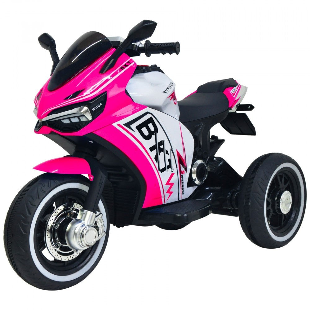 B37602C Moto électrique enfant THREE BKT 12V mp3 lumières et sons 105x63x70cm