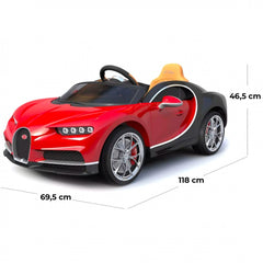 Voiture électrique LT900 pour enfants 12V BUGATTI CHIRON super-équipée