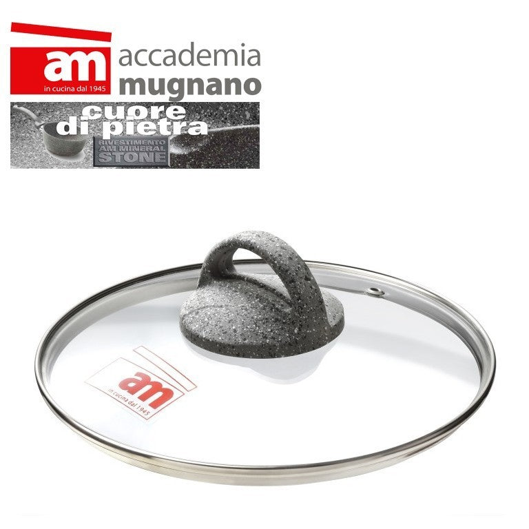 Couvercle en verre casserole / poéle - diamétre 20 cm - Accademia Mugnano