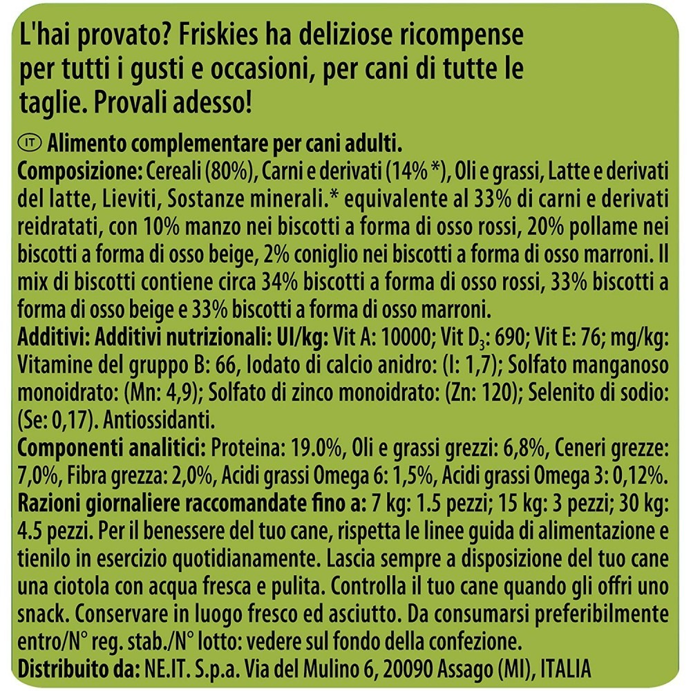 Purina Friskies Delimix Cookies pour chiens adultes 500 g de vitamines
