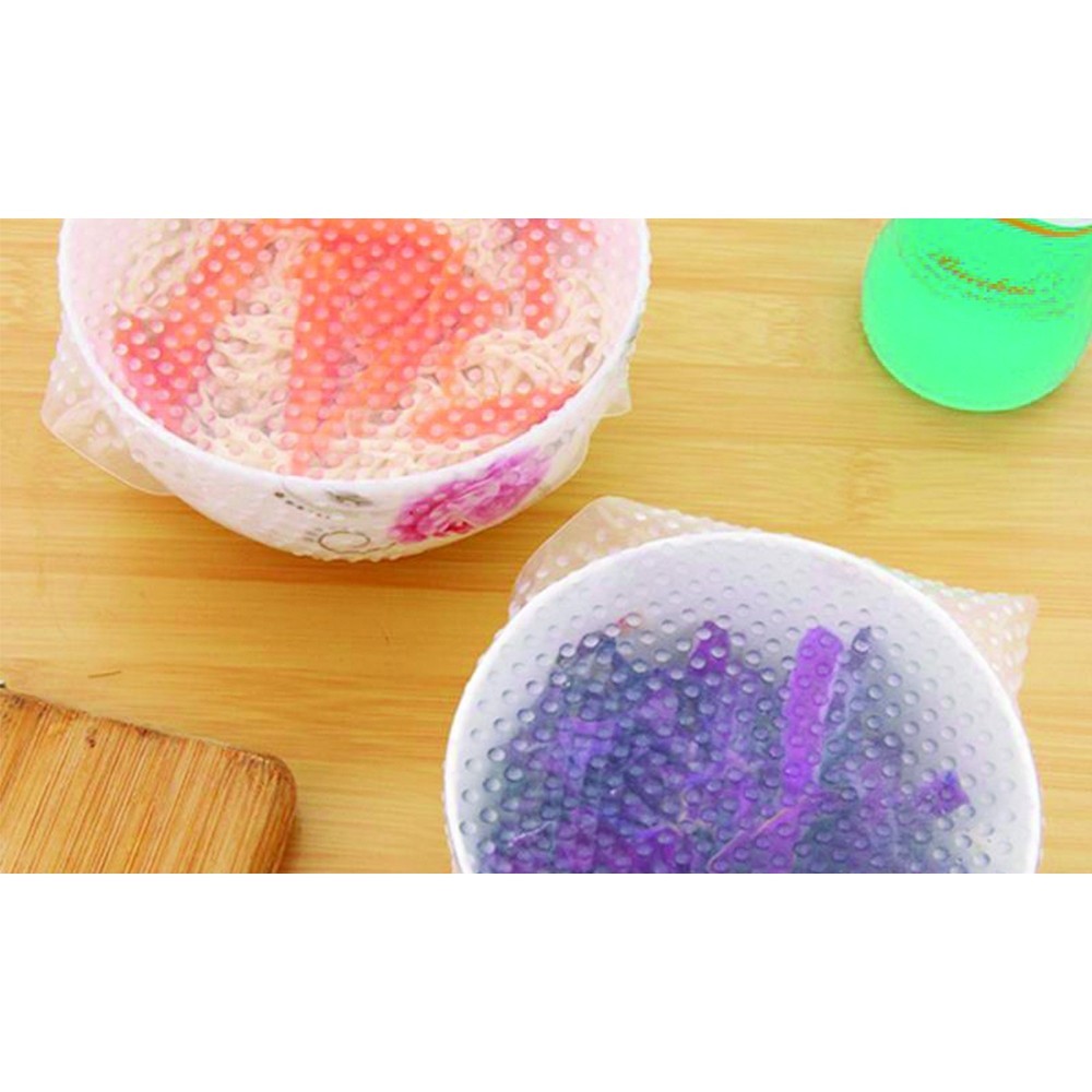 177968 Kit 3 Stretch Wrap 3 tailles en silicone réutilisable hermétique