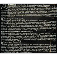 24 pcs délices du jour CESAR nourriture pour chiens sauce poulet/légumes 100gr