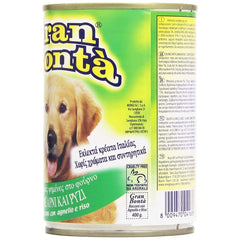 GRAN BONTA viande pour chiens d'agneau et de riz 400g en pot avec vitamines