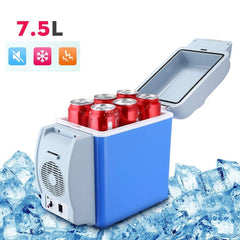 079054 Frigo portable pour voiture et camping 2 en 1 chaud / froid 7.5 LT 12V