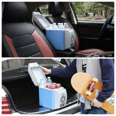 079054 Frigo portable pour voiture et camping 2 en 1 chaud / froid 7.5 LT 12V