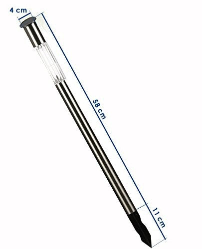 Lampes solaires de jardin LED et 70 cm de long - Optimal pour chemin - Lot de 2