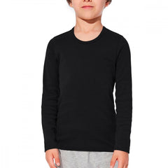 VKA32 T-shirt manches longues enfant Enox, col rond, intérieur polaire