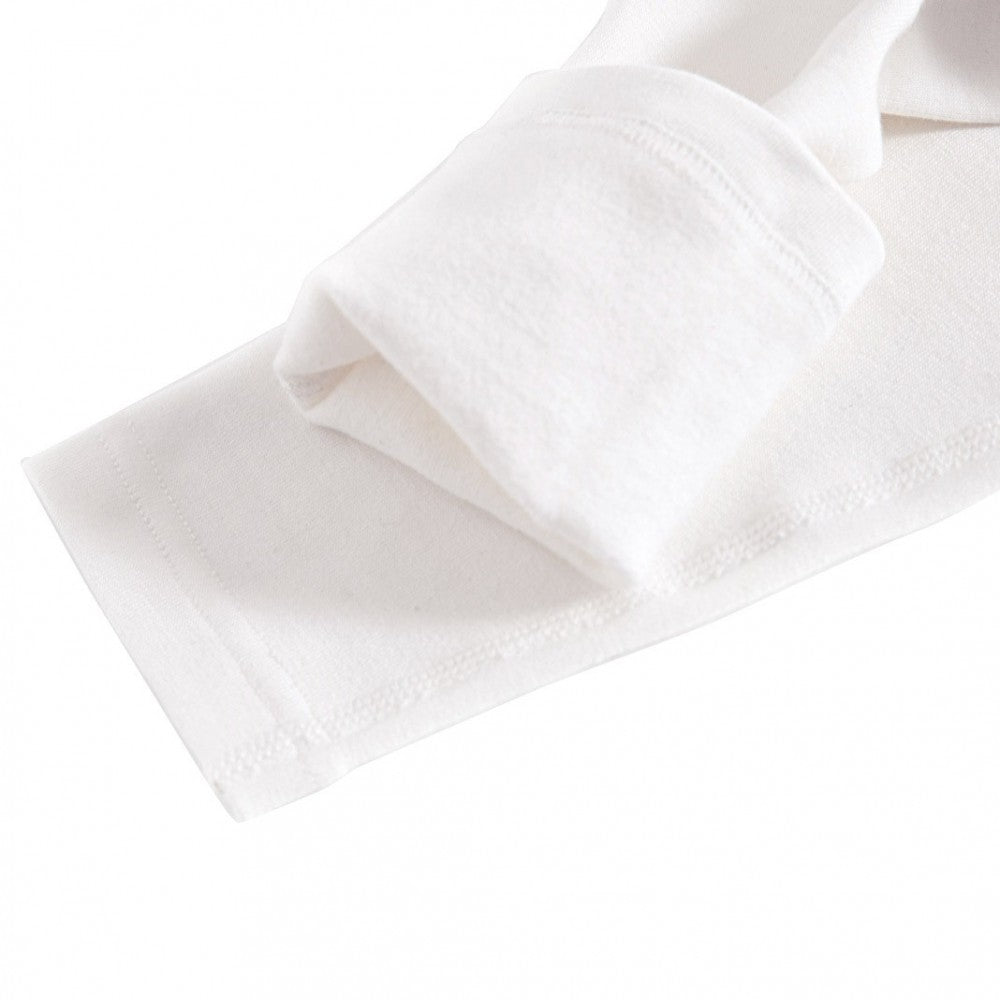 VKA33 T-shirt pour fille, col rond, manches longues et intérieur polaire
