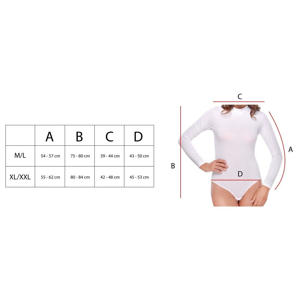 VKA37 Body femme Hein manches longues et col haut intérieur polaire