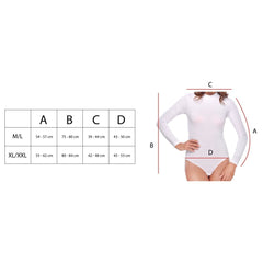 VKA37 Body femme Hein manches longues et col haut intérieur polaire