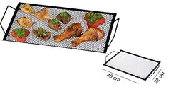 Plateau 2 en 1 - Grille barbecue et plateau pour servir la nourriture (40X22CM)
