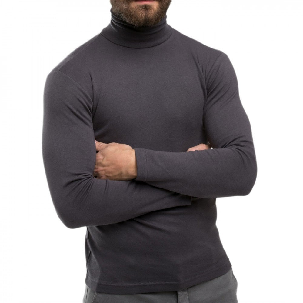 VKA29 Sous-Pull pour homme mod. Col roulé Slim Fit en polaire