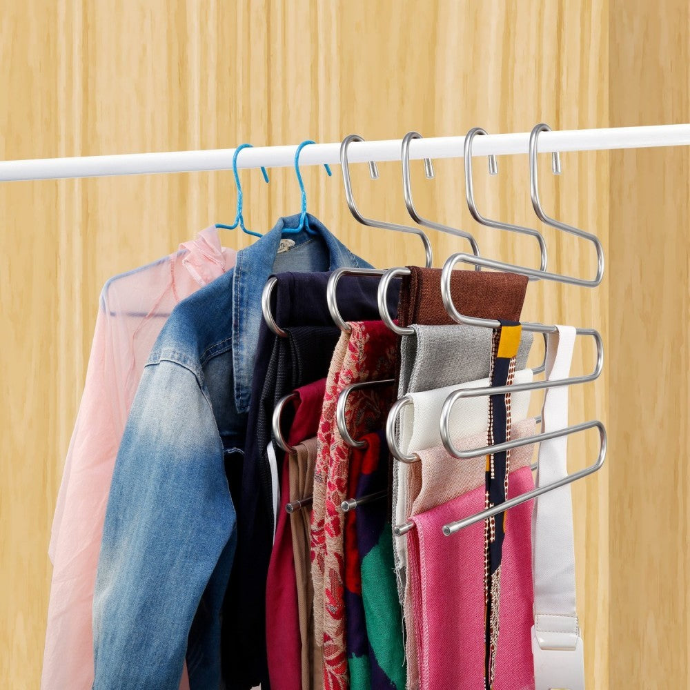 181149 Cintres 5 niveaux pour vêtements Cool Hanger économise l'espace