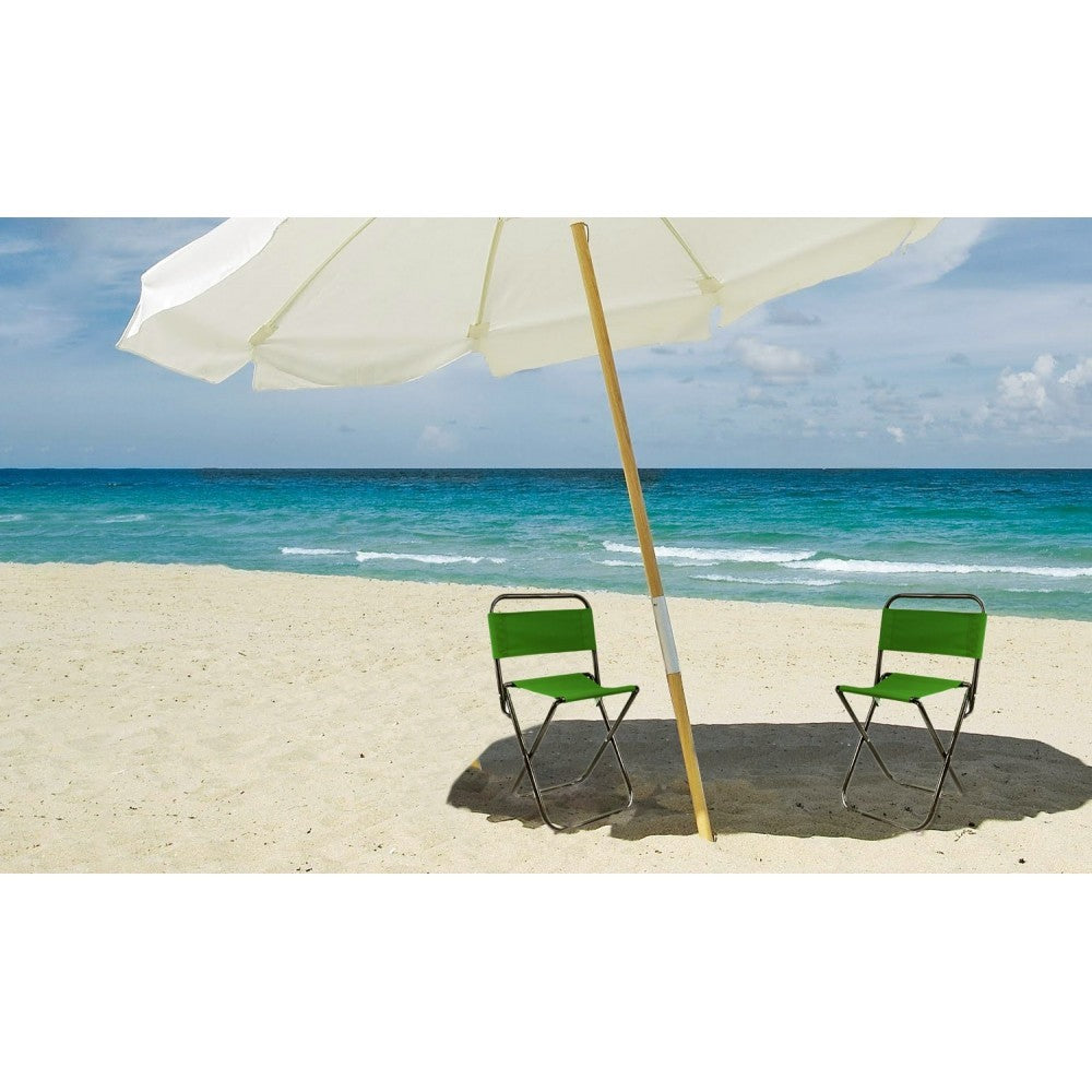 031199 EVERTOP Chaise pliante avec poche inférieure  pour la mer ou la montagne