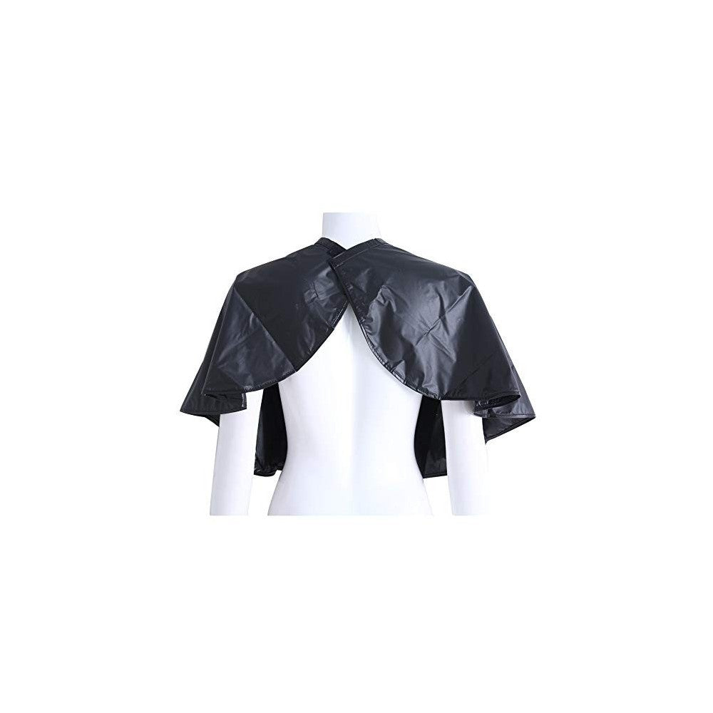 159001 Cape coiffeur professionnel avec couche de PVC noir 91x28cm