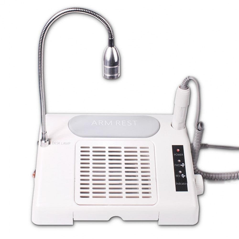 871029 Salon Expert 3 in 1 Kit complet manicure lampe, fraiseuse et aspirateur