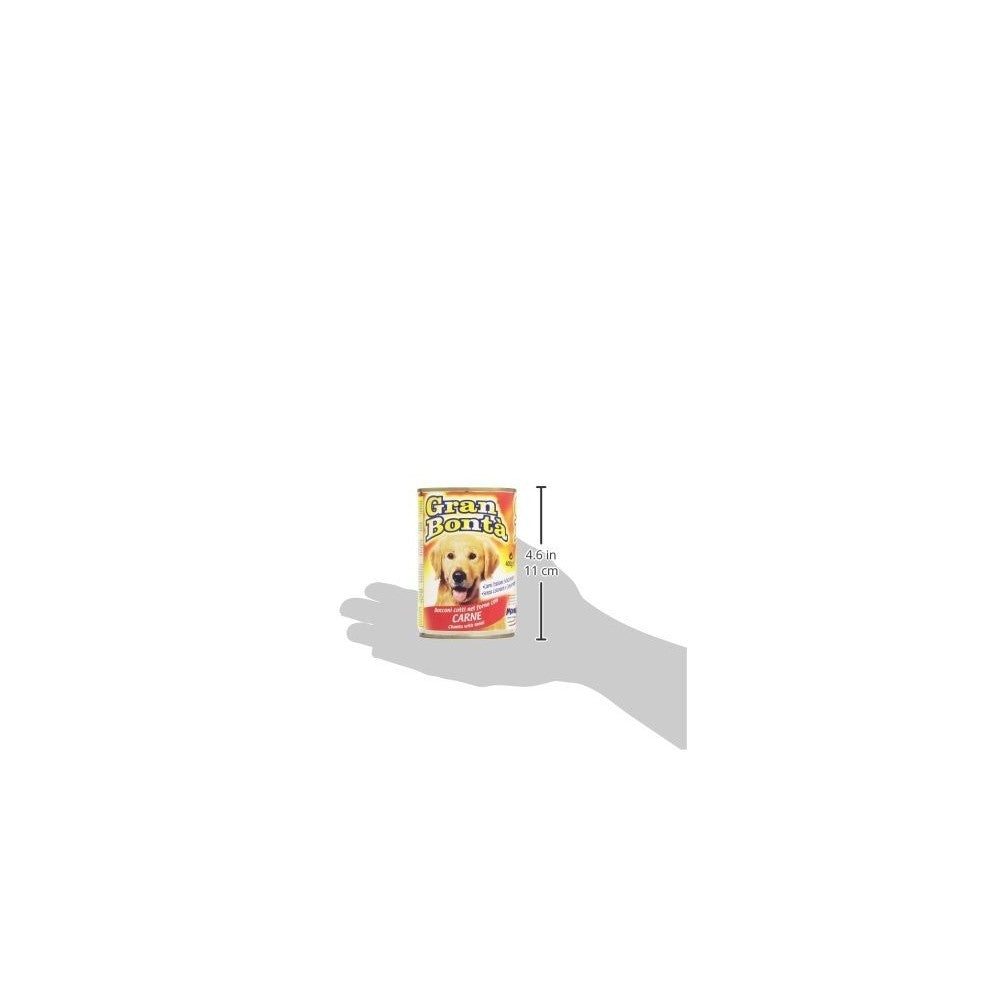 Pack de 24 boîtes de viande GRAN BONTA 'pour chiens 400g avec vitamines