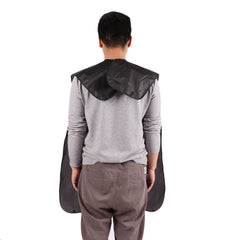 177890 Tablier avec cape pour ramasser les poils de barbe avec des ventouses