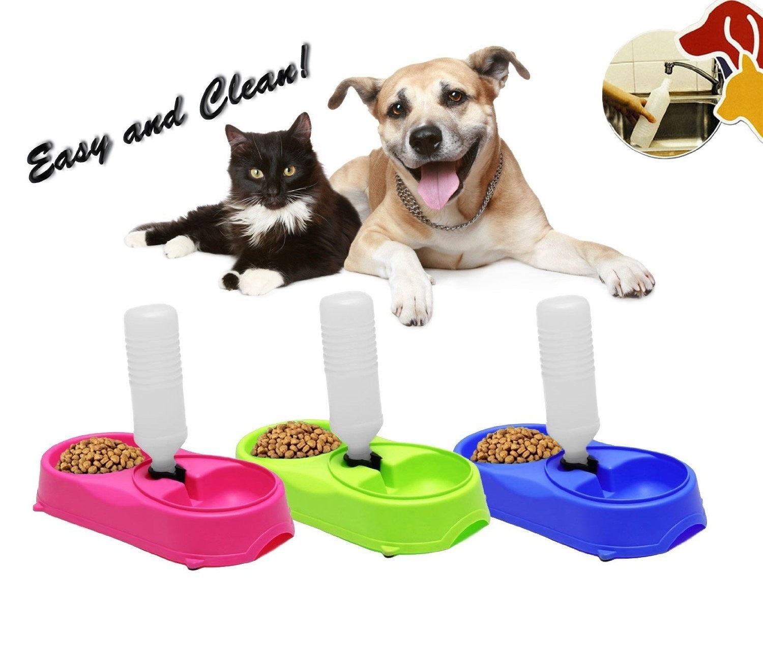 Gamelle chien / chat - Distributeur alimentaire pour animaux