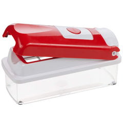 Coupe légume de cuisine manuels avec 13 accessoires rouges SUPER SLICE